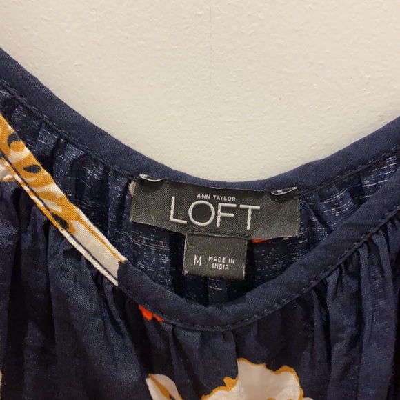 LOFT Floral Jumpsuit size M - Picture 5 of 12